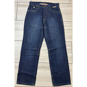 Vintage Chi Denim Drunk Monkey Jeans Mens 34x34 Blue Y2K Skater Hip Hop‎ Loose